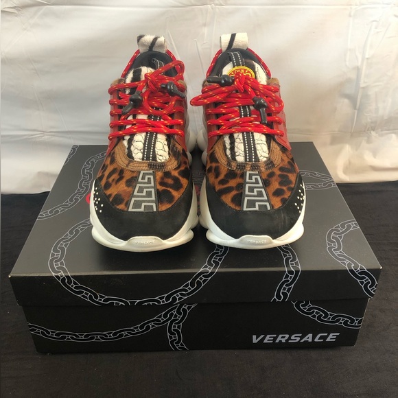Versace Shoes Versace Chain Reaction Greek Keyprint Sneakers Poshmark